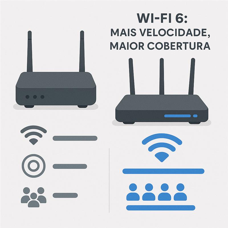 wifi 6 mais velocidade , maior cobertura